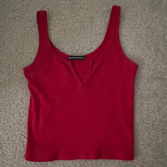 Brandy Melville Tops - Brandy Melville Red Cropped Tank Top